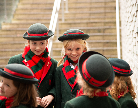 Students in their uniform