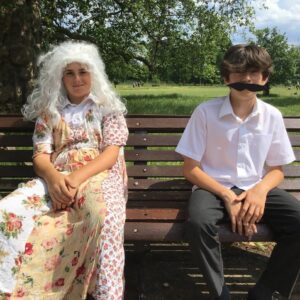 Students in dress up clothes